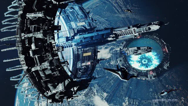 Jumpgate Over Machina by Erik Stitt 