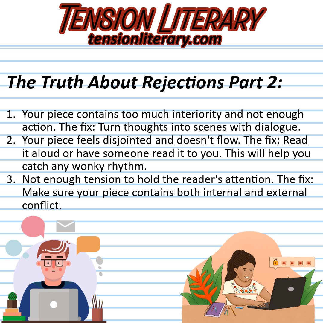 TensionLiterary's tweet photo. Publishing is subjective, but good craft in your writing will get you far. #amwriting #ampublishing #amediting #litmag #litjournal https://t.co/i90jTBSuhG