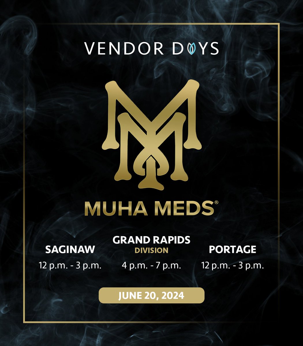 Three stores in one day is light work for Muha Meds. Come hang with them in Saginaw, Portage and Grand Rapids – Division this Thursday.