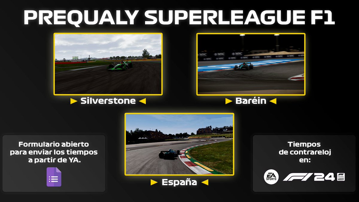 MUY BUENAS A TODOS, ESTAMOS A MEDIADOS DE JUNIO Y YA TOCA HABLAR DE LA TEMPORADA 9 DE LA SPL.
Como bien dijimos, para la SPL Prime  y la SPL Academy, se tendrá que hacer una prequali para organizar los tiempos en función de ritmo a una vuelta. Tenéis que enviar los tiempos de los