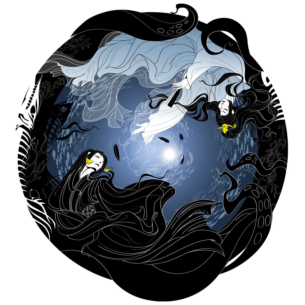 After months of hibernation I came back to the surface of the Black Water to bring you #shuangshui

#shiwudu #hexuan #tgcf #tgcffanart #天官赐福