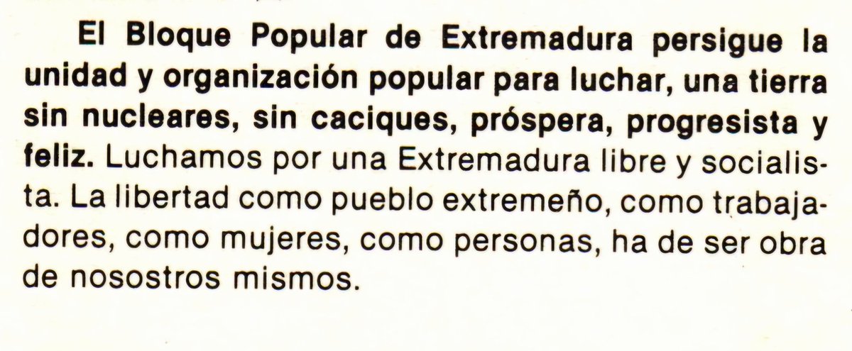 Bloque Popular de Extremadura tweet media