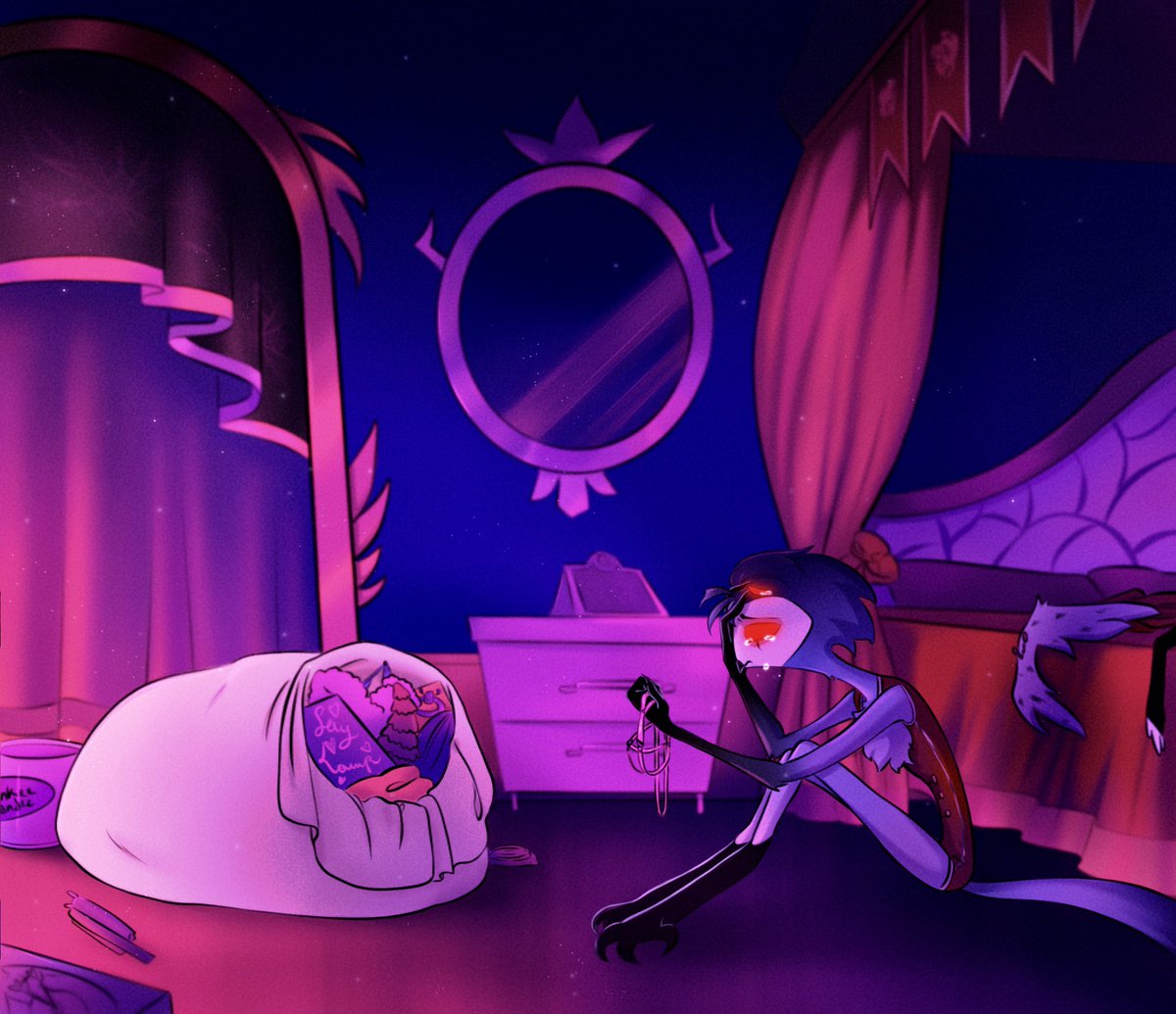 StepLopp's tweet image. This is the first Helluva Boss piece I ever drew!