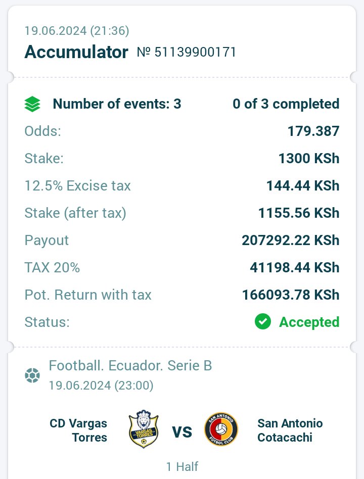 Supper is here 🤑 
179 odds. #iposiku 

BETCODE: 51BG8

22BET 🟢🟩 

JOIN 22BET: tinyurl.com/Rezyan

PROMOCODE: IPOSIKU