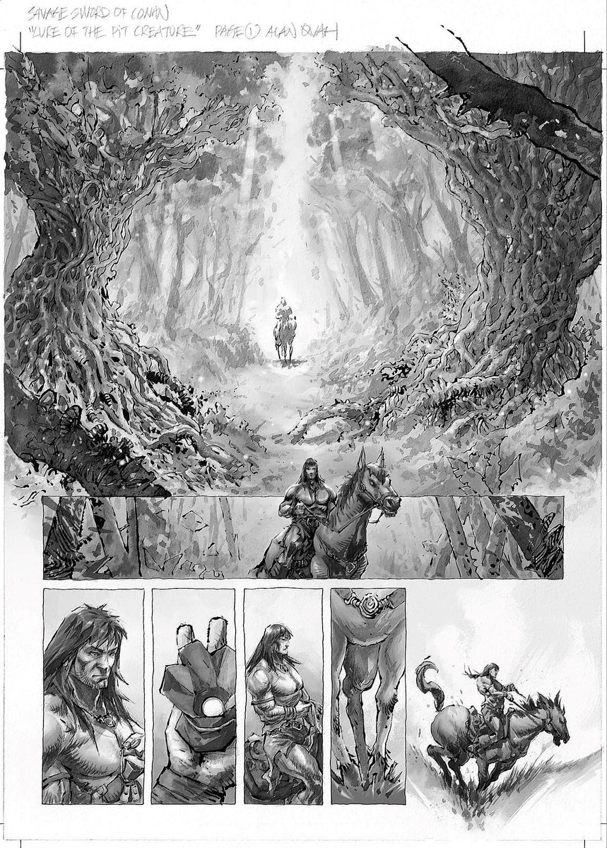 Art by Alan Quah for upcoming story in Savage Sword of Conan #3 this July.
