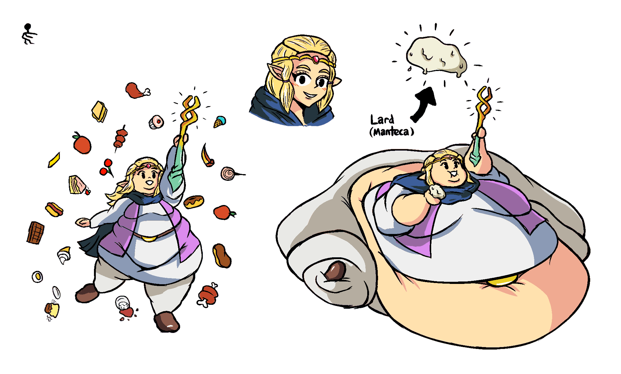 Zelda Inflation Princess Zelda Weight Gain Morty 🍹 On X: