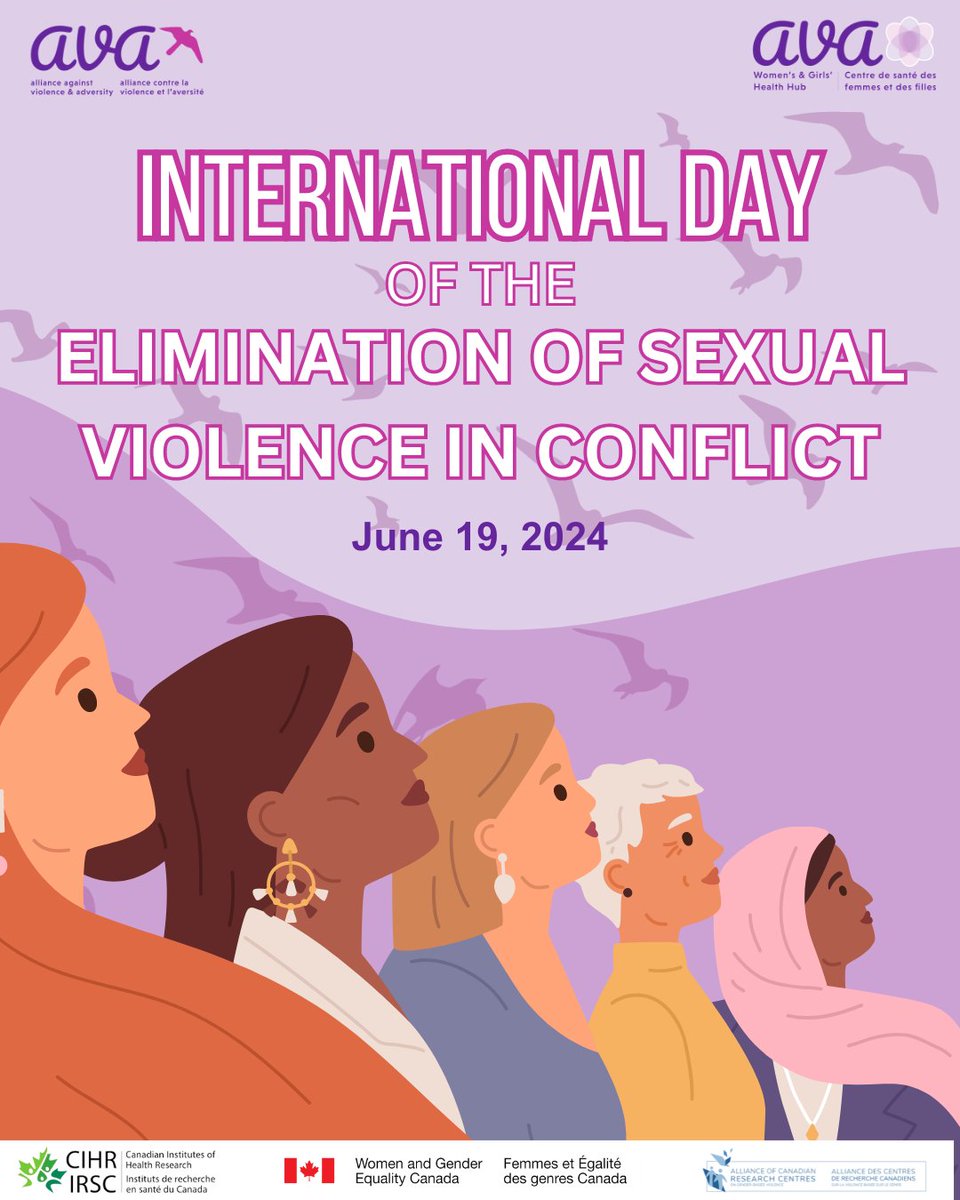 avatraining_ca's tweet photo. 📅 June 19 is International Day for the Elimination of Sexual Violence in Conflict.
Learn more at: https://t.co/xopoXDsTtt
#InternationalDay #EndSexualViolence #AVATraining #AVA https://t.co/B9gu5M6ird