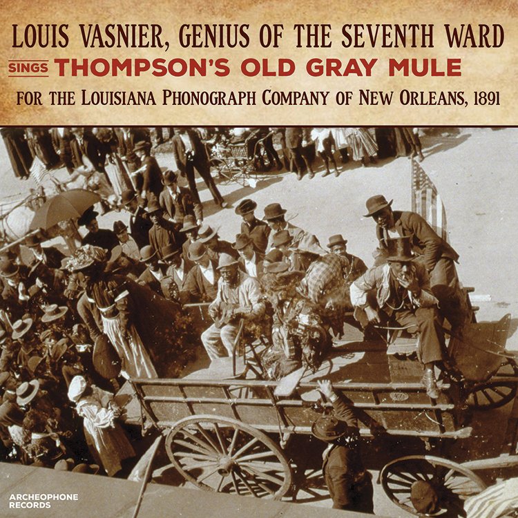 In honor of Juneteenth, here's a look at our upcoming 7" single, "Genius of the Seventh Ward" by "Creole of color" Louis Vasnier. From 1891, "Thompson's Old Gray Mule" is the earliest extant recording made in New Orleans and arguably the oldest country music record in existence.