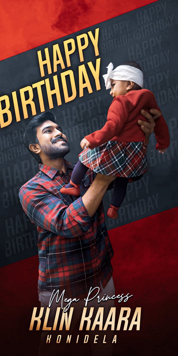 RcYuvashkthiNlr's tweet photo. Wishing Our IDOL #GlobalStar @AlwaysRamCharan garu’s &amp; #MegaHighness @upasanakonidela garu’s Daughter #MegaPrincess KONIDELA KLIN KAARA A Very Happy Birthday ❤️🔥

#HBDKlinKaaraKonidela https://t.co/QZzka3vlCw