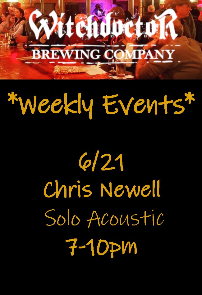 WitchdoctorBrew's tweet image. #weeklyevents #livemusic #draftbeer #canbeer #witchdoctorbrewing #thecureforwhatalesyou #factorysquare