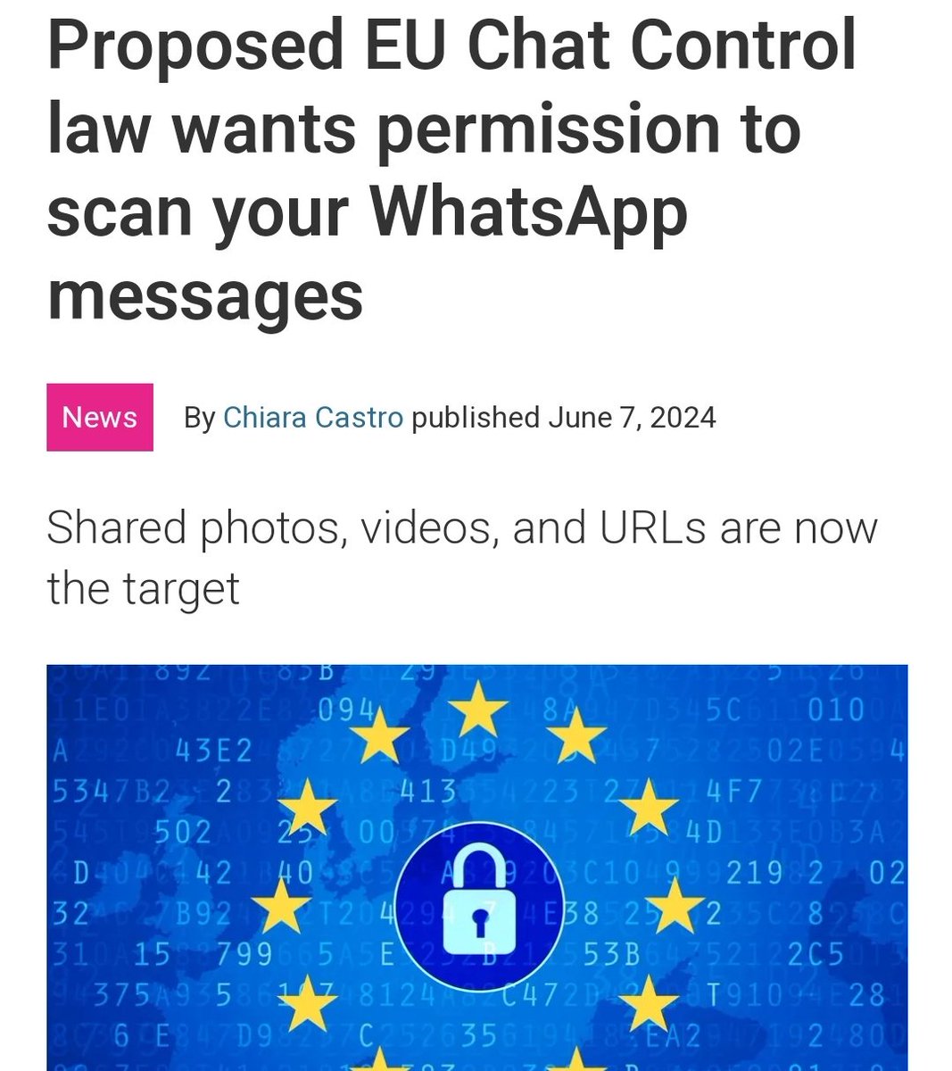 Luchtbakker's tweet photo. De Europese Commissie:

- Wil meekijken in al uw communicatie.

- Maakt geheime miljardendeal met Amerikaans farmabedrijf met uw belastinggeld via SMS, en wil de inhoud ervan niet vrijgegeven.

Maar de democratie is in gevaar door Orbán enzo. https://t.co/ECPpYfXlAa