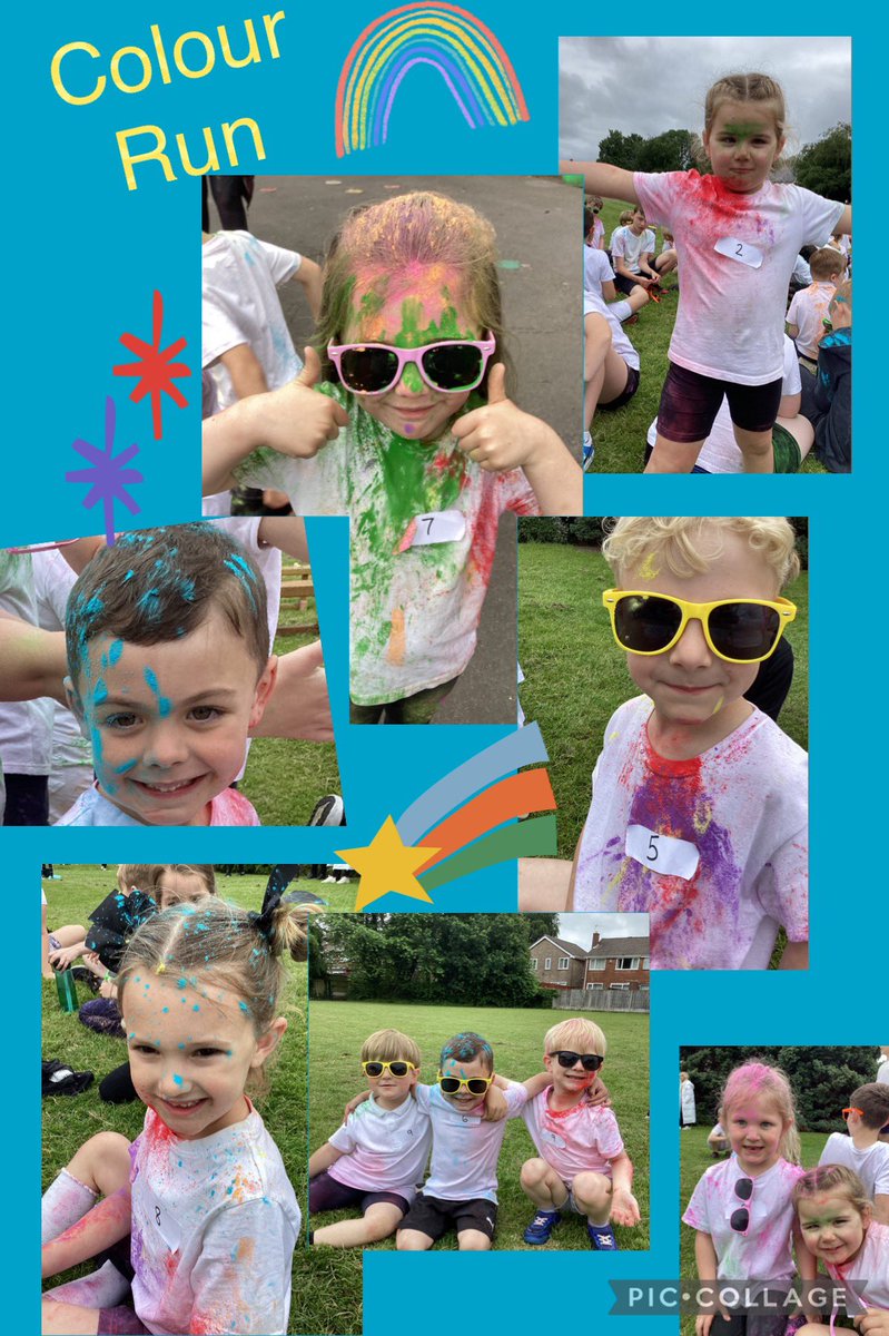 ecclaneendsyr's tweet photo. What an amazing afternoon! Our colour run was so much fun! We hope to have raised lots of money for our chosen charity Alder Hey. Thank you to all of our supportive families. #helpingothers #colourfunrun https://t.co/VFm9Y3darv