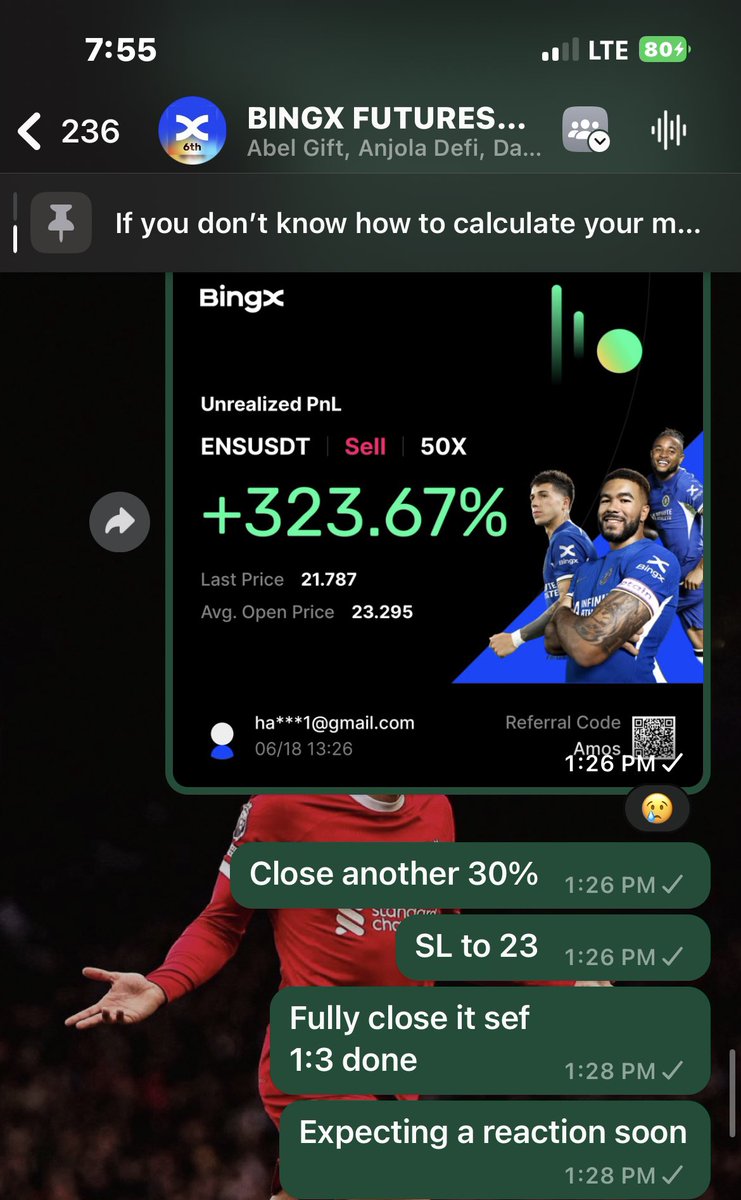 You’re not trading with me still?? Okay oo😂. Send me a dm if you want to join my free signal room🤧