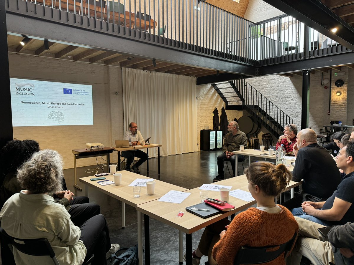 Mind Hub (@mindhub_edu) on Twitter photo An engaging workshop was held in #Ghent by <a href="/halewynstweet/">HALEWYNSTICHTING</a> as part of our <a href="/music4inclusion/">music4inclusion</a> #ErasmusPlus Project co-funded by <a href="/EU_Commission/">European Commission</a>.
<a href="/sinancanan_eng/">Sinan Canan</a> delivered an enlightening talk on neuroscience, exploring the therapeutic power of music and its profound impact on brain. An engaging workshop was held in #Ghent by <a href="/halewynstweet/">HALEWYNSTICHTING</a> as part of our <a href="/music4inclusion/">music4inclusion</a> #ErasmusPlus Project co-funded by <a href="/EU_Commission/">European Commission</a>.
<a href="/sinancanan_eng/">Sinan Canan</a> delivered an enlightening talk on neuroscience, exploring the therapeutic power of music and its profound impact on brain.
