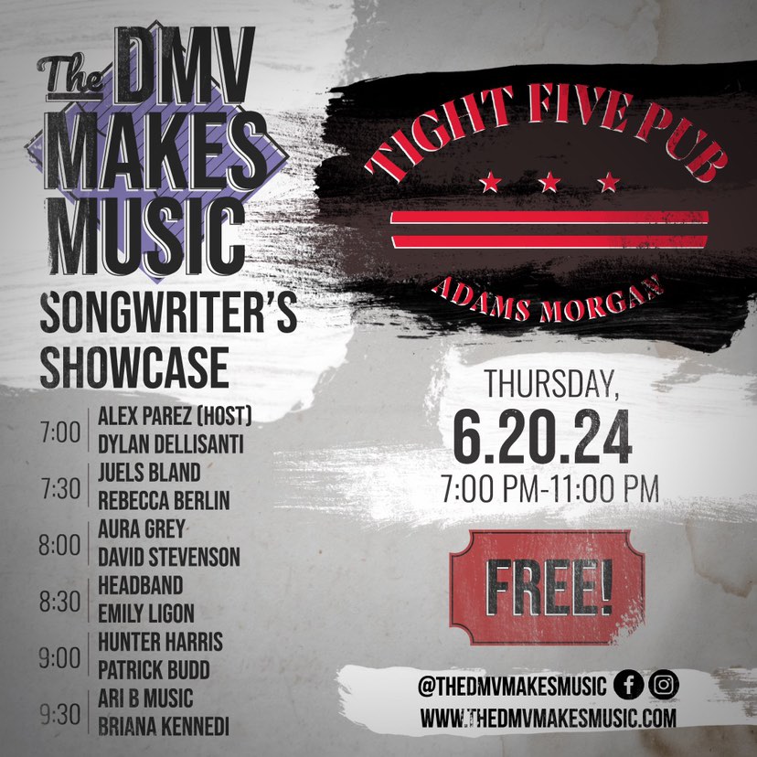 Alex The Red Parez aka El Rojo (@alextheredparez) on Twitter photo Tomorrow night! The DMV Makes Music Songwriter's Showcase at <a href="/TightFivePub/">Tight Five Pub</a> ! 7pm-11pm! Rock!
thedmvmakesmusic.com
tightfivepub.com
alexparez.com/shows Tomorrow night! The DMV Makes Music Songwriter's Showcase at <a href="/TightFivePub/">Tight Five Pub</a> ! 7pm-11pm! Rock!
thedmvmakesmusic.com
tightfivepub.com
alexparez.com/shows