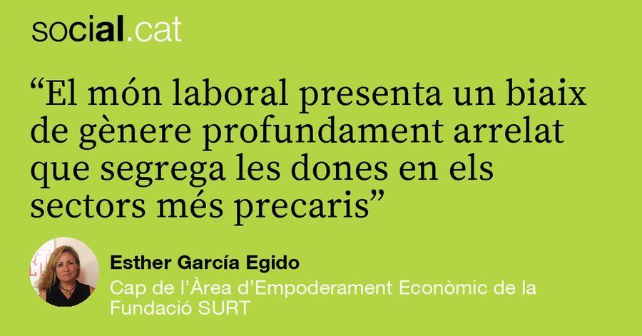 Fundacio_Surt's tweet photo. /@socialpuntcat/ E. García
Cap de l’Àrea d’Empoderament Econ. de SURT: "Tenim l’obligació d’oferir les mateixes oportunitats laborals i generar un creixement econ. sostenible i amb condicions d’equitat per a tota la població, i no només per a una part".
https://t.co/goY0aBCYPJ https://t.co/rV4YZVvxGT