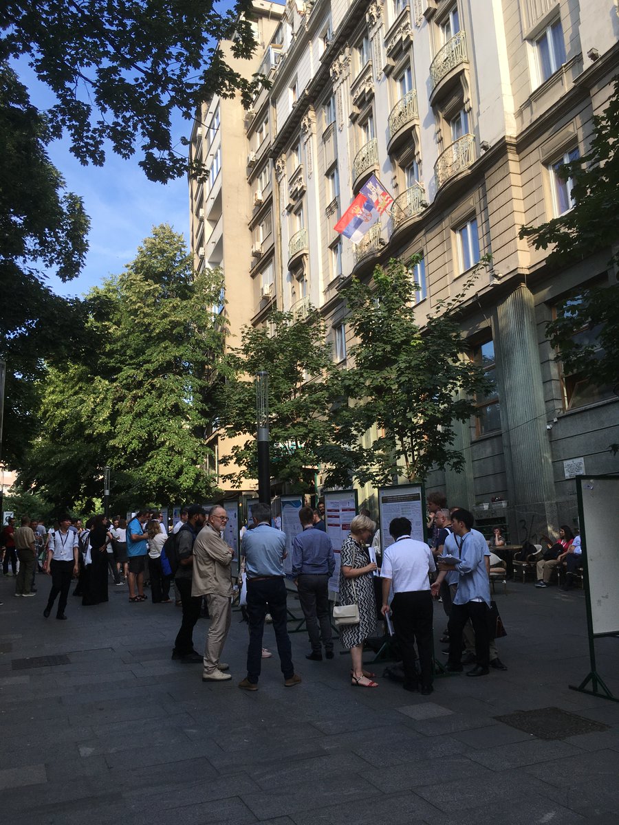 CervinkaGroup's tweet photo. Our group has enjoyed the open street poster session at  #ICNI3 in Belgrade. https://t.co/SQIO4VVzKK