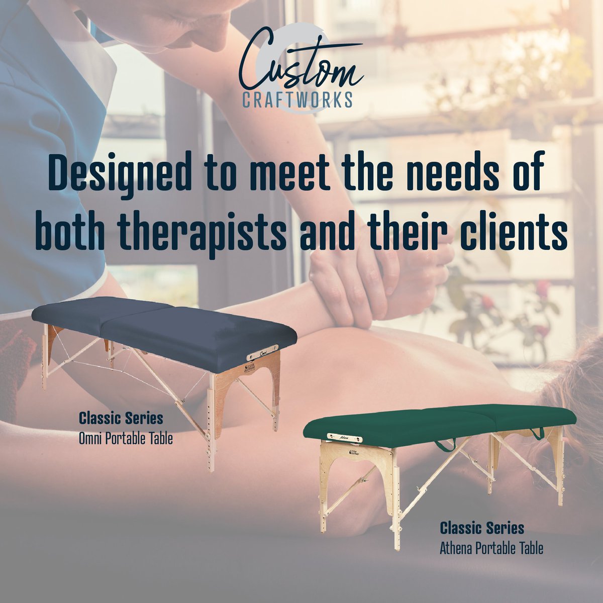CustomCraftwork's tweet image. 🌟 Transform your therapy space with our Classic Series Massage Tables! Timeless design meets modern comfort, crafted for every practitioner's needs. 🛋️✨ Check them out and find your perfect match: hubs.ly/Q02Ckd050 #CustomCraftworks #ClassicSeries #MassageTherapy