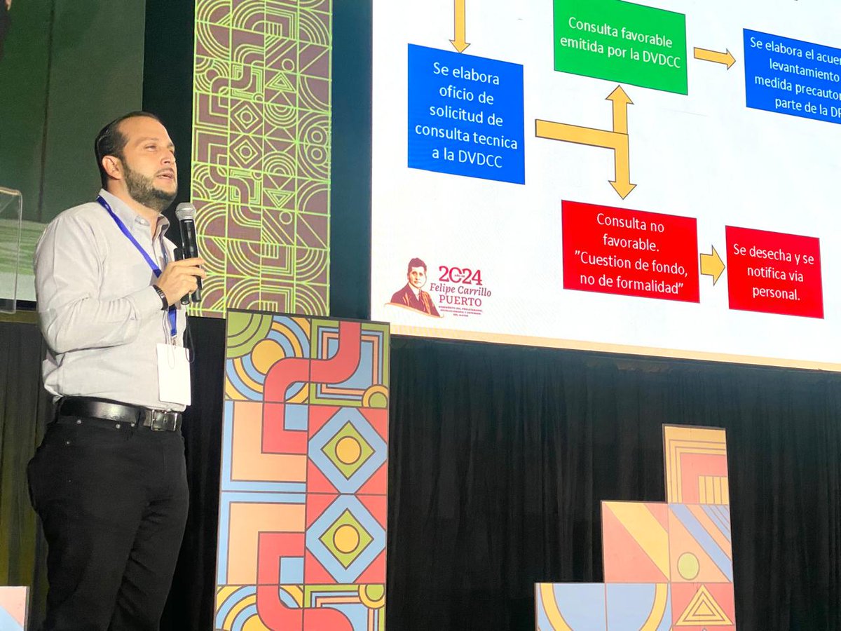 OnexpoNacional's tweet photo. Miguel Ángel Sagaón H. Luz, representante de la @Profeco, nos comparte en este momento información muy valiosa en su conferencia "Procedimientos de desinmovilización de dispensarios", en #OCE2024. https://t.co/fi1Y8p11vn