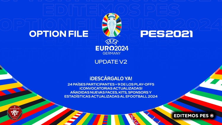 EditemosPES's tweet photo. 🚨 [ACTUALIZACIÓN] ¡¡OF EURO 2024 V2!! 🌍🏆⚽

Link: https://t.co/IoCW4S8RCC

✅Nuevas Selecciones añadidas: Suecia y Noruega
✅Plantillas Actualizadas con los cambios de última hora (En Países Bajos se reemplazo a F. De Jong x Maatsen)
✅Nuevas Faces y Alineaciones actualizadas https://t.co/TM6zHgxANs