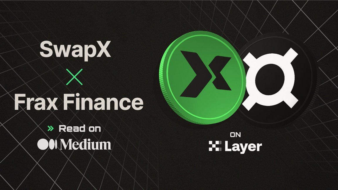 We hope everyone is excited about yesterday's announcement! 🔥

If you want to dive deeper into our partnership with FRAX and what it means for the SwapX community, check out our latest Medium article here!

medium.com/@swapxfi/40d71… 

<a href="/XLayerOfficial/">X Layer</a> <a href="/fraxfinance/">Frax Finance ¤⛓️¤</a> 
.