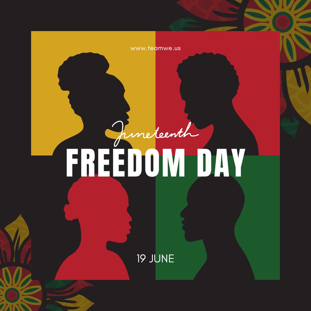 EricWheelwright's tweet image. Celebrating #Juneteenth, marking the end of slavery in the U.S. Let's honor freedom, resilience, and the ongoing fight for equality. Together, we can champion justice and unity. #FreedomDay #EqualityForAll