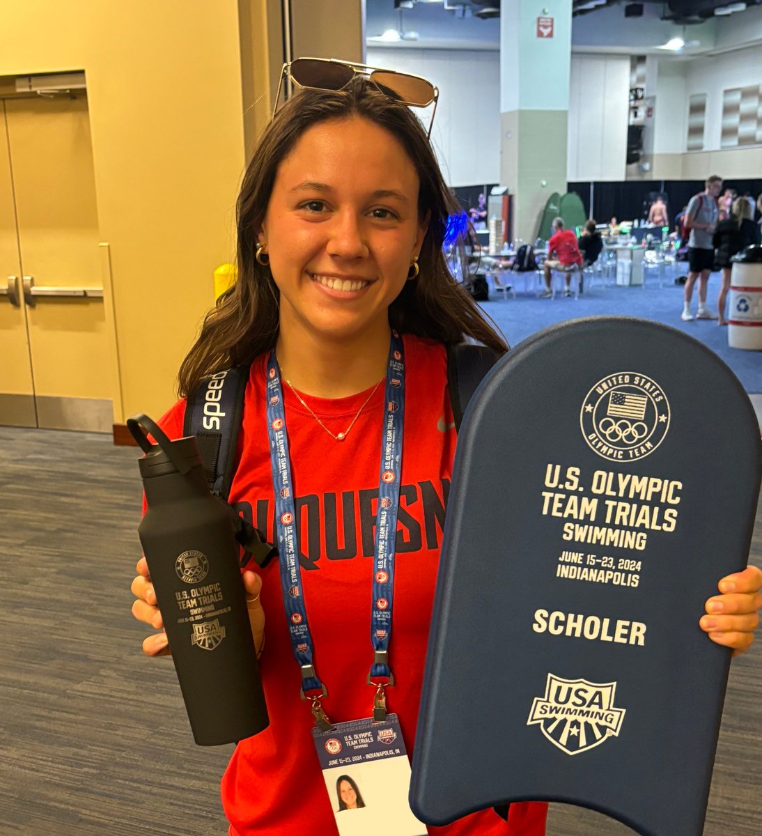 Tomorrow, Haley Scholer competes in the 200-yard backstroke at the US Olympic Team Trials in Lucas Oil Stadium.

Tune in on Peacock with the prelims beginning at 11am to cheer Haley on! 👏 

#GoDukes | <a href="/DuqSwimDive/">Duquesne Swim & Dive</a>