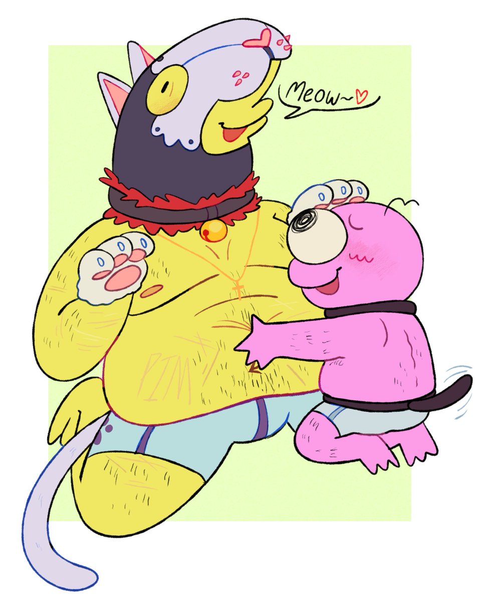 MUTTSWEAT's tweet photo. I..i need..i need charlie in a cat suit..just...meowing and shit for pim （●´∀｀）ノ♡ — YESSSS i love kittyplay especially with food. so this is also for all the feeder rqs i got LOL https://t.co/JjJY6kXYfM https://t.co/deNpFxW4XA