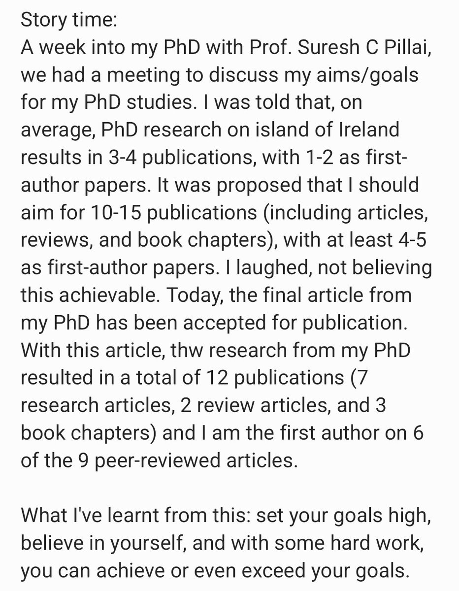 Today, the final article from my PhD research was accepted for publication. It took a little bit longer than expected, but I'm delighted to have met or even exceeded the goals we set at the beginning of my PhD. Thank you to everyone who helped make this possible.