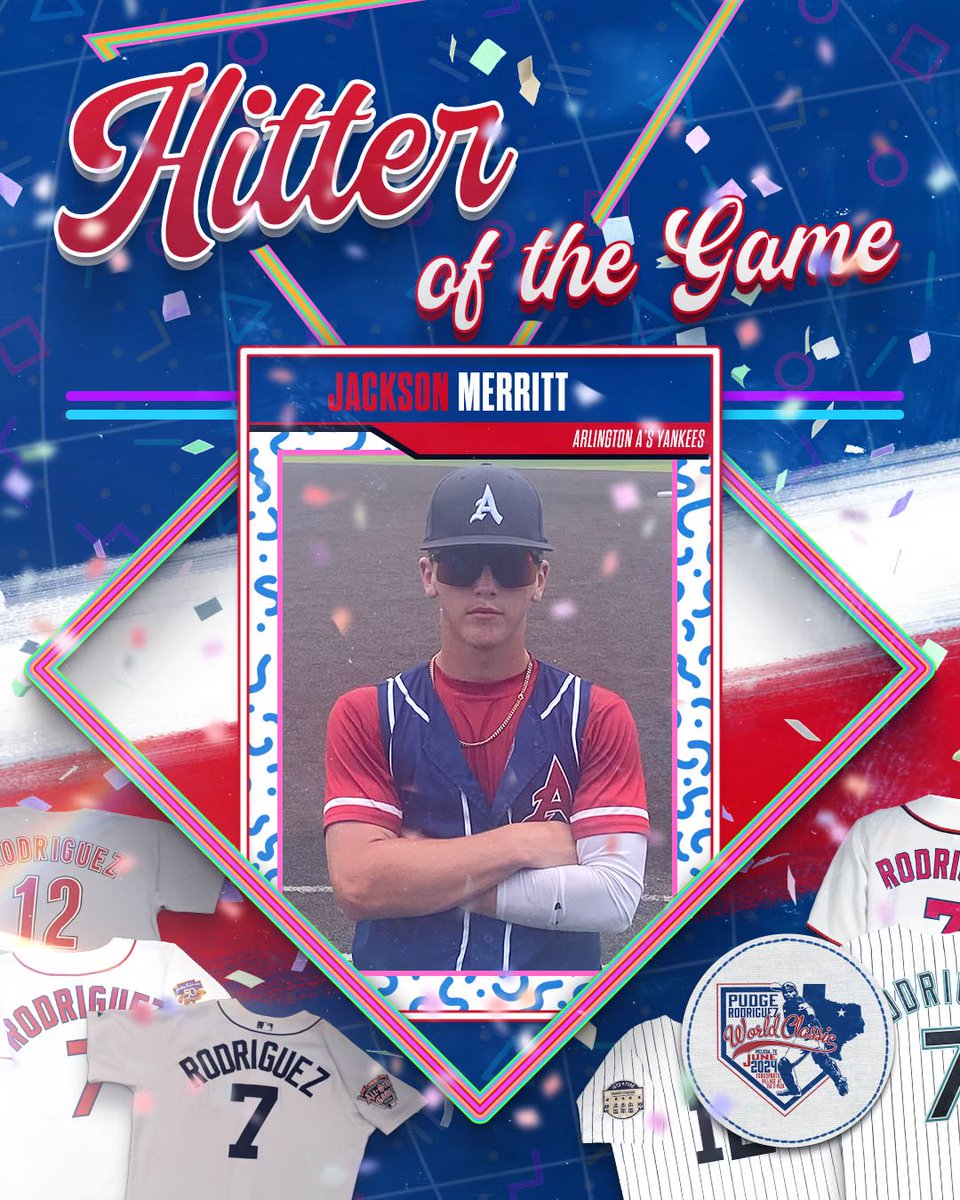 #PudgeWC F: <a href="/DTigerBaseball/">Dallas Tigers</a> Randle/Van Poppel 8, Arlington A’s Yankees 6
PoG: <a href="/Grady21Holmes/">Grady</a> 2-2, 2 RBI
Hitter: <a href="/16prblms_/">Jackson Merritt</a> 3-3
Notables: <a href="/CainFrosk_/">Cain</a> 1-3, 2 RBI