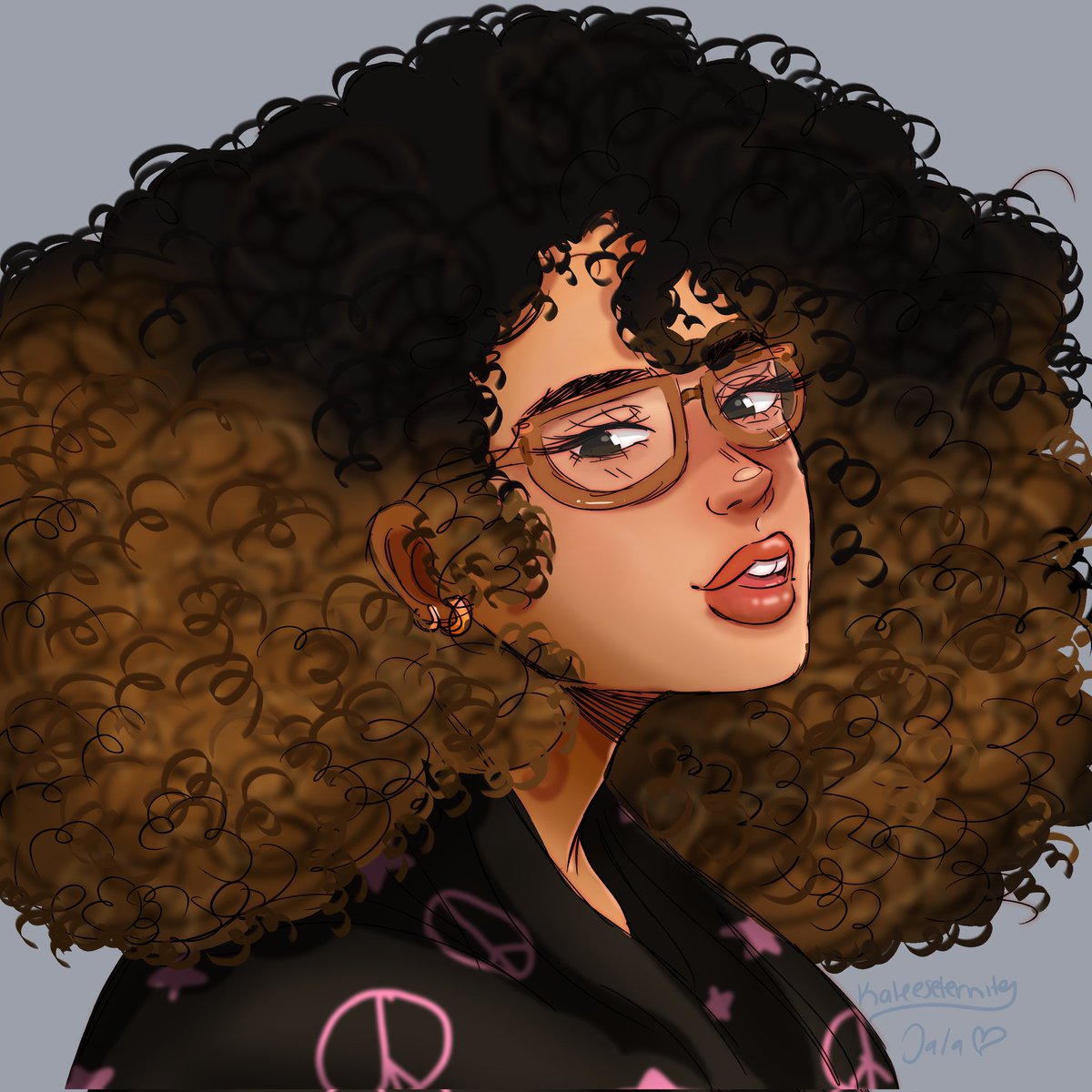 KaleesEternity's tweet photo. Happy Juneteenth ! 😊  
If you want to support a small artist feel free to check out more of my work! https://t.co/YCfmZOUPzJ