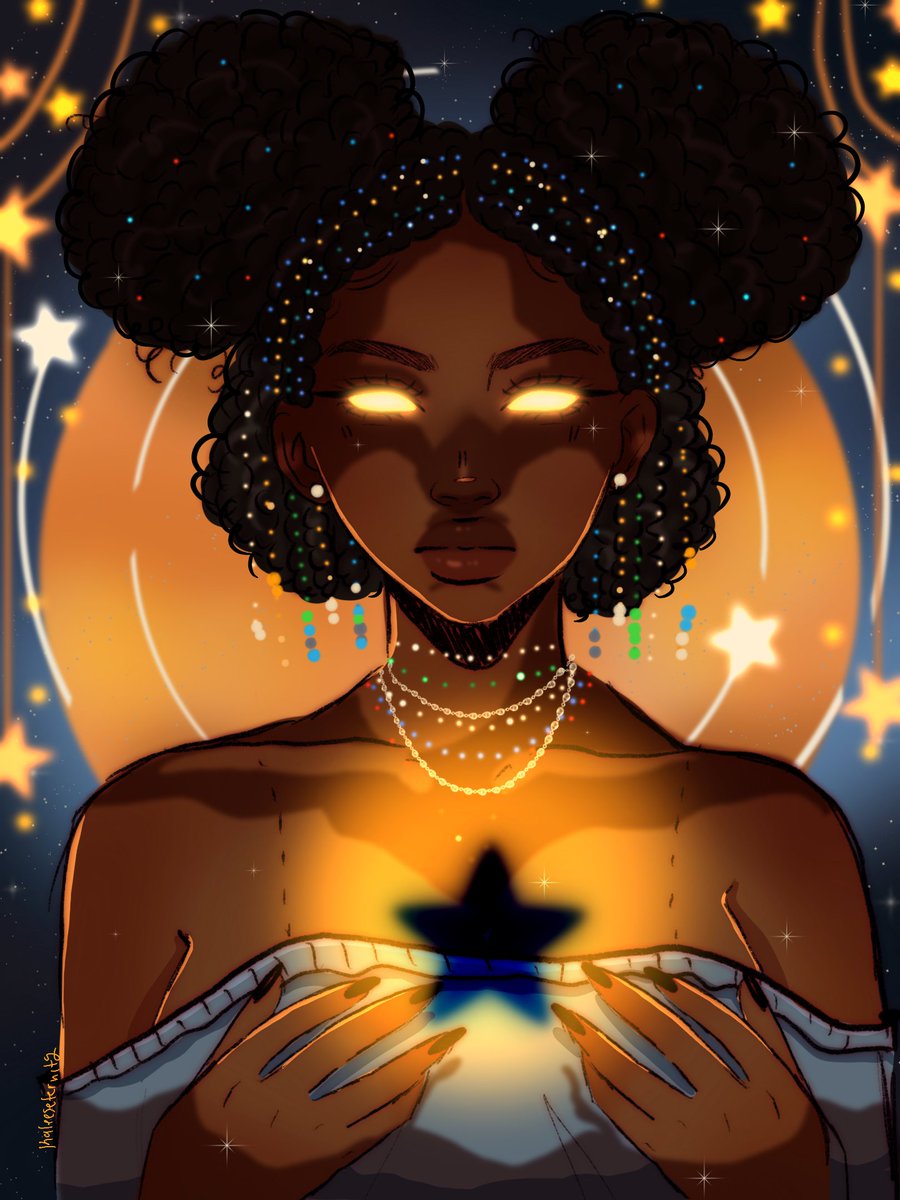 KaleesEternity's tweet photo. Happy Juneteenth ! 😊  
If you want to support a small artist feel free to check out more of my work! https://t.co/YCfmZOUPzJ