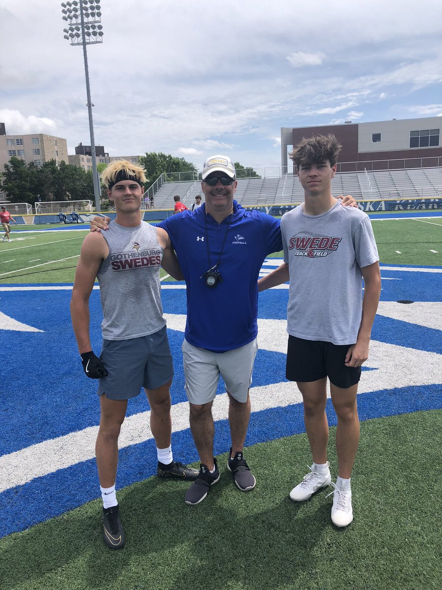 Evanjohnson06's tweet image. Great weekend of camps at UNL + UNK
@CoachMattRhule @Coach_RonBrown @CoachRHeld @_CoachDelk @SwedeStrength