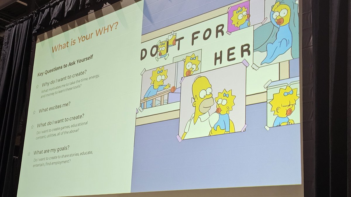 Starting from your "why" helps you filter the many demands of an #xr creative's time, money &amp; attention – helps creatives avoid burnout. <a href="/badchickstudios/">Lafiya Watson Ramirez</a>  

#burnout #creative #impostersyndrome #awe2024