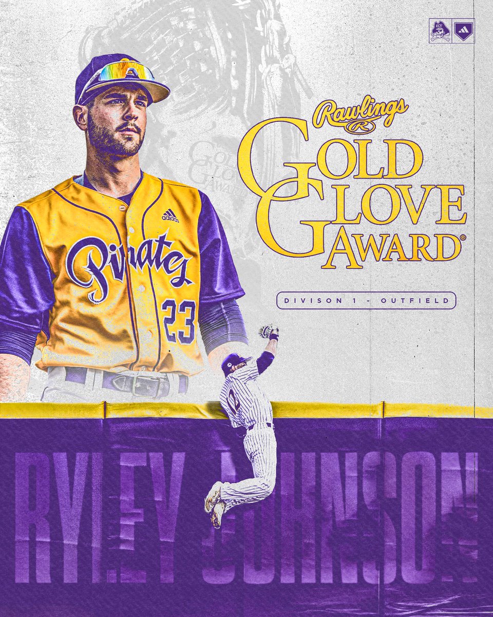 Feeling golden😎🏴‍☠️

<a href="/ryley_johnson2/">Ryley</a> has been named a recipient of the 2024 American Baseball Coaches Association/Rawlings Gold Glove Award! 

📰- bit.ly/3KNE8Vo