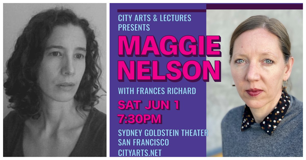 Places Journal Senior Editor Frances Richard and author Maggie Nelson sat down a few weeks ago <a href="/cityartssf/">City Arts & Lectures</a> to talk about Nelson's new essay collection, "Like Love."

Here's a recording of their conversation, also rebroadcasted this week on <a href="/KQED/">KQED</a>: cityarts.net/event/maggie-n…