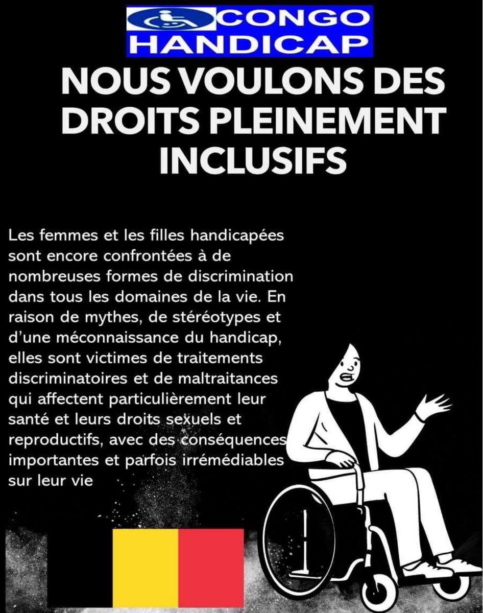 CongoHandicap's tweet photo. Journée internationale pr l'élimination de la violence sexuelle en temps de conflit. Ex @SuminwaJudith 
Des mesures promouvant l’inclusion du handicap ds la consolidation de la paix et la préparation sanitaire ont-elles récemment été prises ds votre program ? Si oui, lesquelles ? https://t.co/uznyf81TCp