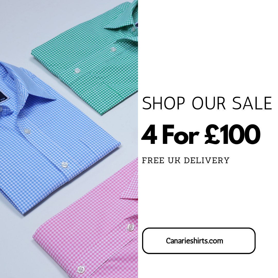 CanarieShirts's tweet photo. Elevate Your Wardrobe With Our Latest Smart Cotton Shirts! Shop 4 Shirts For £100 Plus Free UK Delivery https://t.co/vMtu4Lw68x