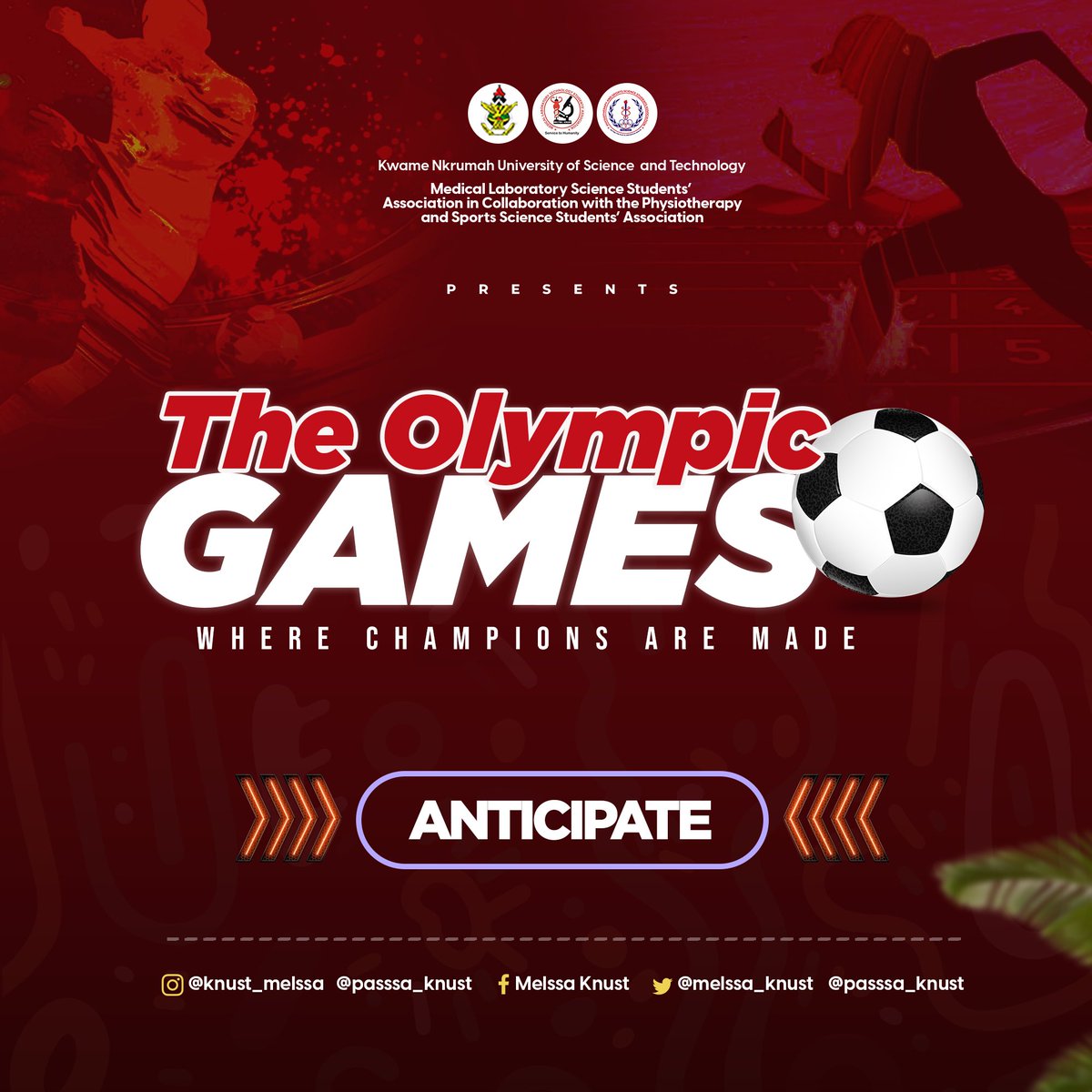 MelssaKnust's tweet photo. *⚽️OLYMPIC GAMES⚽️*

MELSSA get ready to level up your fun as we create an epic sports experience like no other⚽️🏸🏅🔥
Join us for a day of friendly competition,teamwork and unforgettable moments 🥳🥳

#olympicgames
#wherechampionsaremade
#melssafamily
#melssapasssa https://t.co/e7PfWzzzIx
