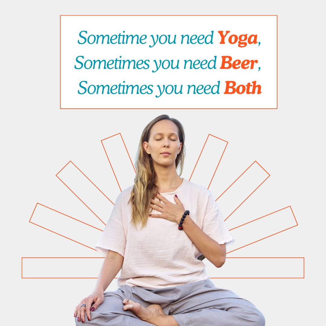 _yogaclub28's tweet photo. Sometimes you need 🧘♀️🌱Yoga, sometimes you need Beer, and sometimes you need Both. Share your yoga with peace of mind and a yoga mat!
#YogaClub #YogaPeace https://t.co/zp7TpwgMLV