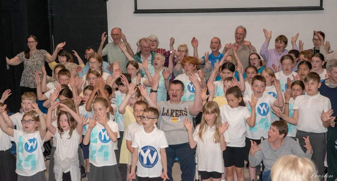InWn8's tweet image. A great day with Learning Stars Raised Voices choir and Woodland Community Primary School&apos;s Young Voices choir at Lathom High School. Our Performance celebrated Learning Disability Awareness week and the theme &apos;Do you see me?&apos; #Mencap #DisabilityAwarenessWeek