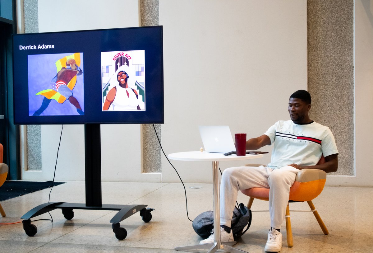 Happy Juneteenth! Today, our staff and alum Kevin Hopkins ('23 Painting) presented to this year's cohort of Pre-College ArtLab (PCAL) students the history of Juneteenth and its echoes of freedom, through African American artists today. 

#juneteenth #arthistory #pcal #kcai