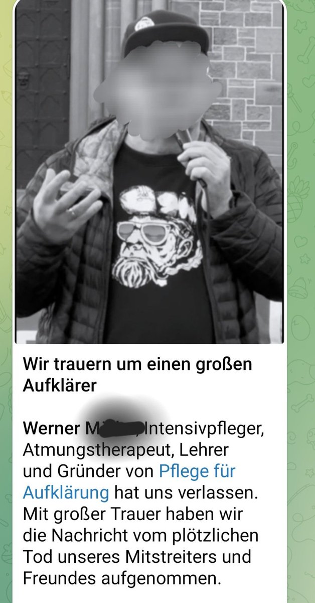 NimaTikken's tweet image. Möge Werner M von Pflege für Aufklärung jenen Ort des Friedens finden, den ihm die Welt nicht zu schenken vermochte.
#ploetzlichundunerwartet