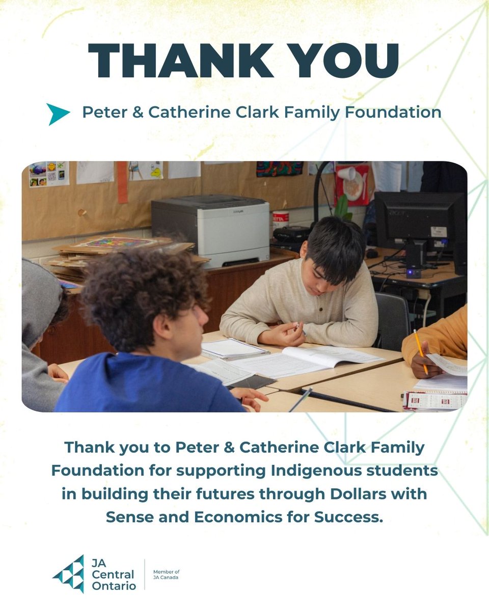 Together with the support from Peter &amp; Catherine Clark Family Foundation, we are empowering Indigenous youth to brighter futures. Through Dollars with Sense and Economics for Success, 47 Indigenous students in Durham gained financial literacy and career preparation skills.