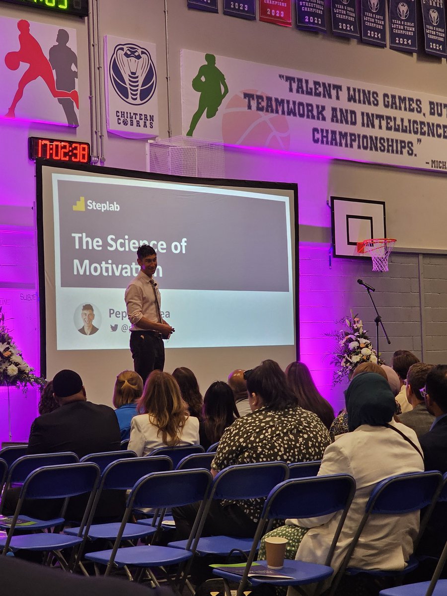 NoshyHussain's tweet photo. A huge privilege to present at the Chiltern Summit with @_MrsPage
So proud of you @AsmaBaig296 for bringing amazing talent under one roof. Particularly well done to @ChilternA student leaders-on point with their chaperoning and attention to detail https://t.co/bXxCnQFa2L