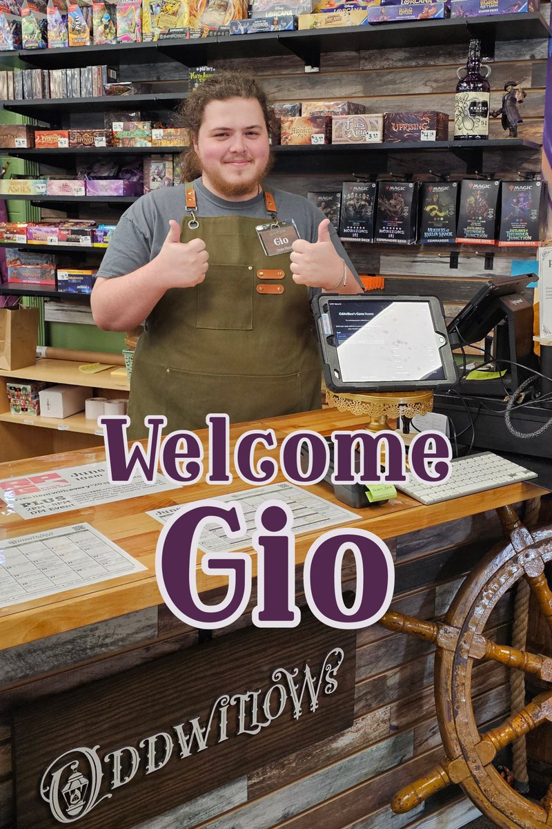 Please welcome our newest employee, Gio!

If you've been in the store more than once, you've probably met Gio. He's one of our oldest regulars, and has always been willing to lend a helping hand, but now he's official! Make sure to stop in and give him lots of grief today!
