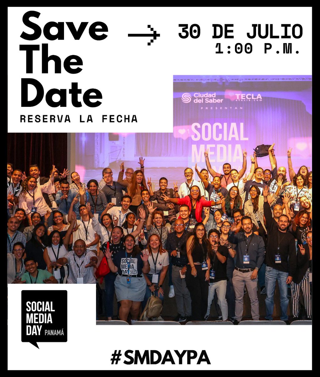 SMDayPA's tweet photo. Nos vemos el 30 de julio de 2024.
Reserva la fecha.

 #SMDAYPA https://t.co/vf1HjQo6eY