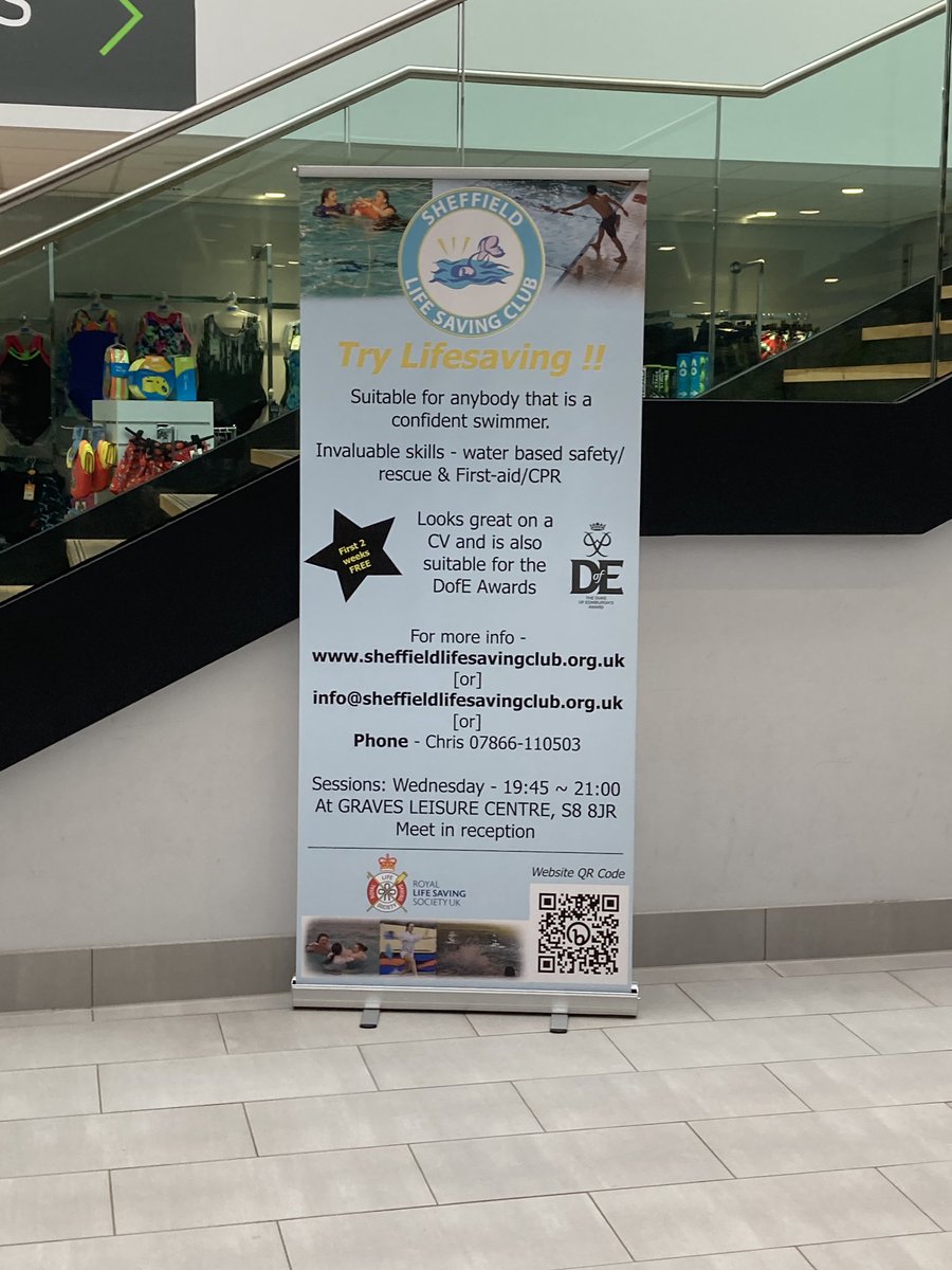 SheffieldLSC's tweet photo. This week is RLSS Drowning Prevention Week. Try Lifesaving 🛟🛟

@RLSSUK @RlssSouth 

#rlssdrowningprevention #slsc #lifesaving #gravesleisurecentre #sheffieldlifesavingclub https://t.co/CoB5TD9u5o