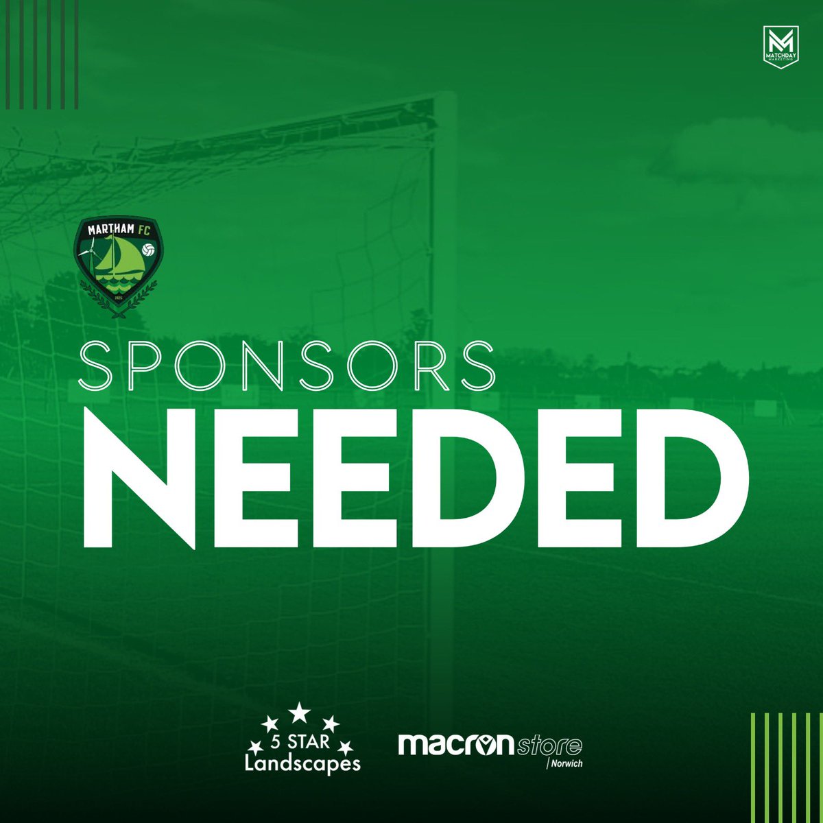 𝘙𝘦𝘴𝘦𝘳𝘷𝘦𝘴 𝘛𝘦𝘢𝘮 | 𝘚𝘱𝘰𝘯𝘴𝘰𝘳𝘴𝘩𝘪𝘱 𝘰𝘱𝘱𝘰𝘳𝘵𝘶𝘯𝘪𝘵𝘺 

We’re looking for a new main sponsor for our Reserves. Have your business logo on the front of their kit &amp; on our media posters.

Interested? Please email mfc250club@gmail.com for more info. 📥 

#LTG⚽️💚