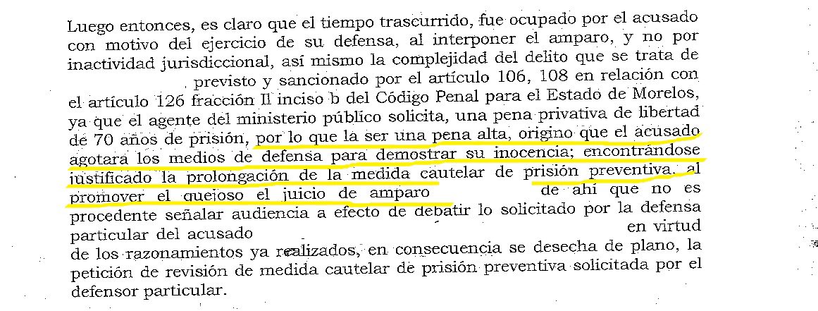 Definitivamente el derecho a #presunciodeinocencia sigue siendo un ideal en papel.

Si te defiendes entonces la consecuencia es que te quedes en #PPO.

Además si la fiscalia quiere 70 años de cárcel para ti, tú debes demostrar tu inocencia… 

Actuaciones de un juez en #Morelos.
